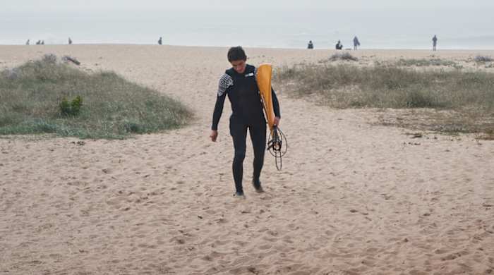 Tony Laureano after a surf session.